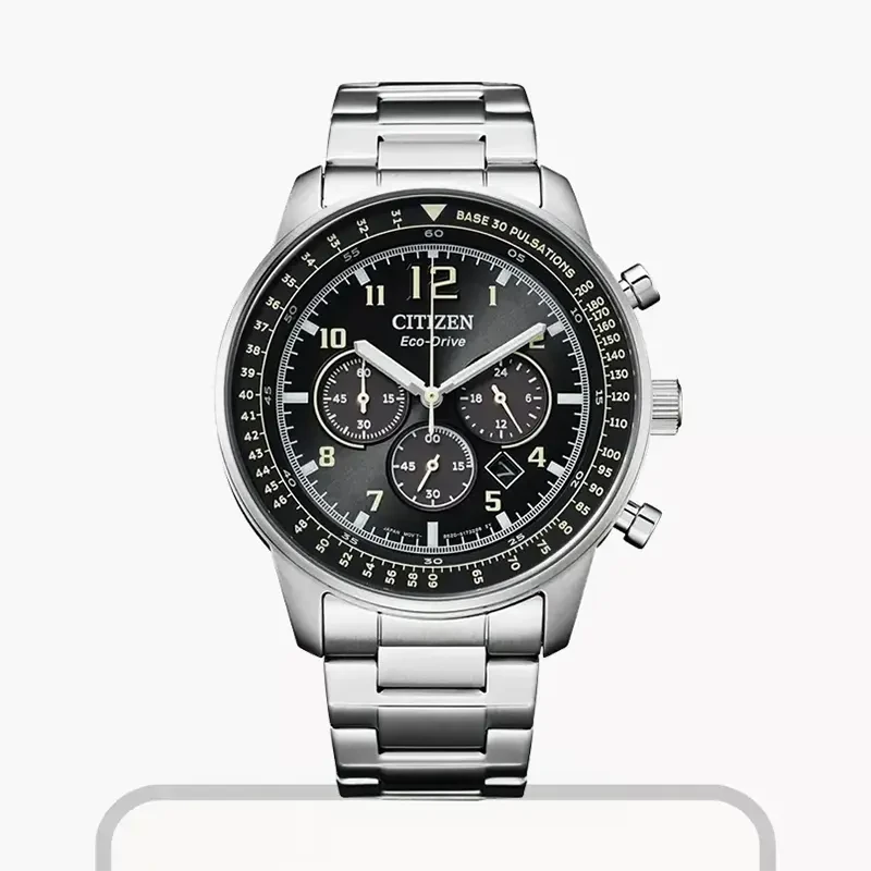 Citizen Eco-Drive Men's Chronograph Black Dial Watch | CA4500-83E